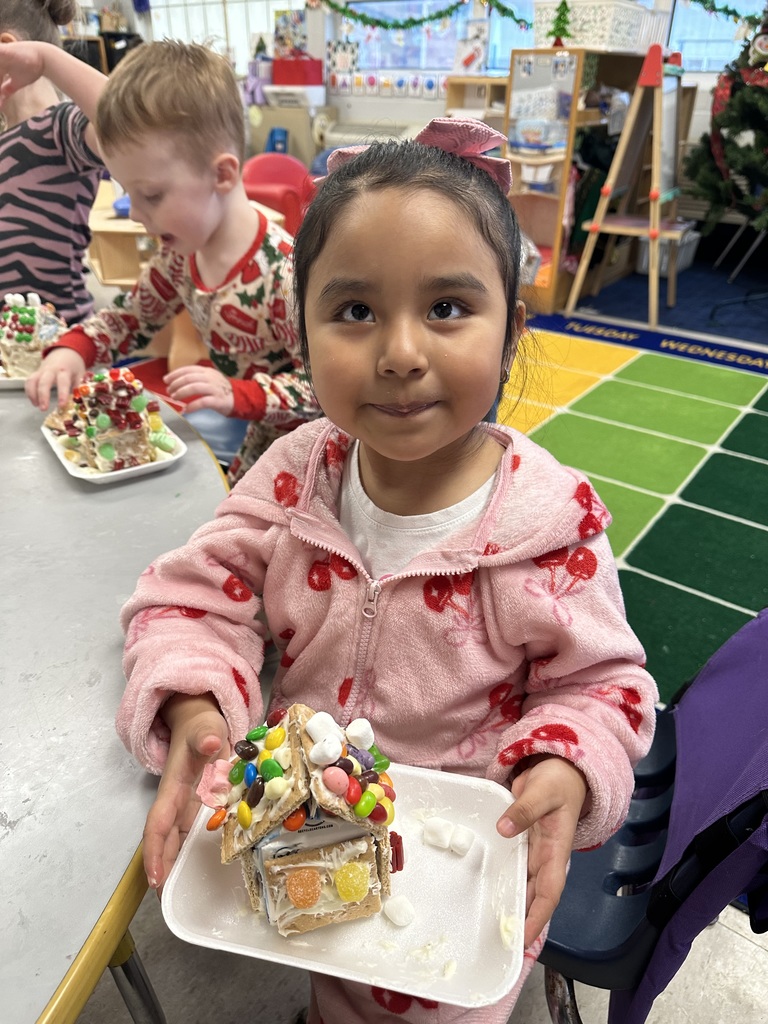 Gingerbread houses in Mrs. Audrey's class!