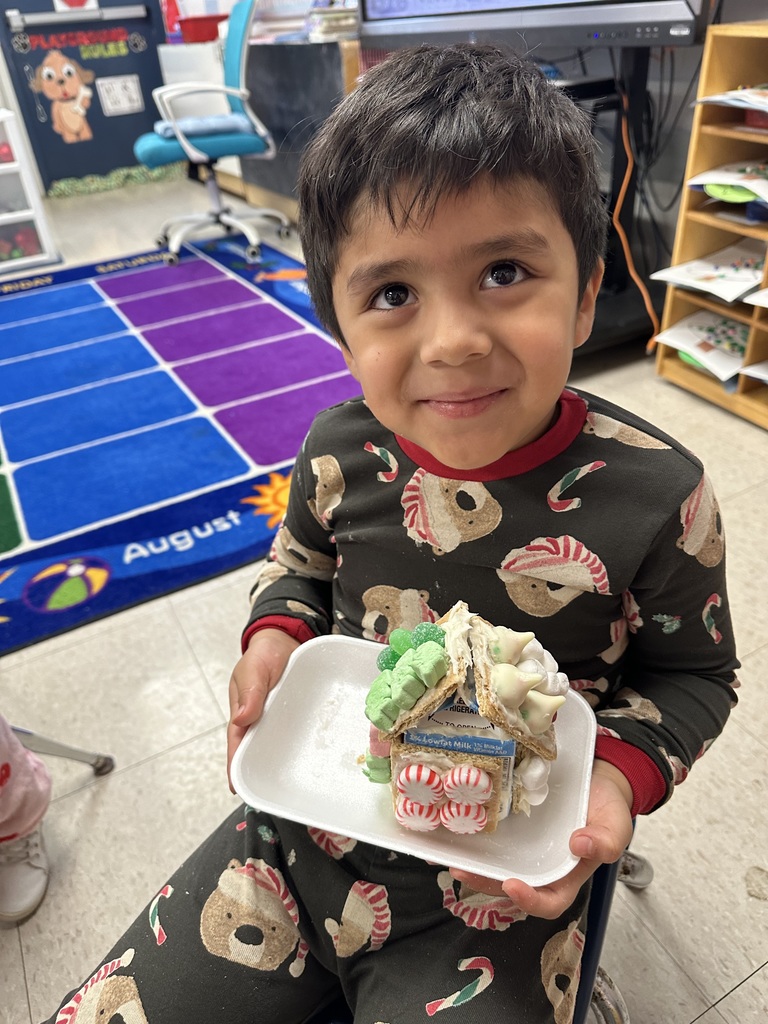 Gingerbread houses in Mrs. Audrey's class!