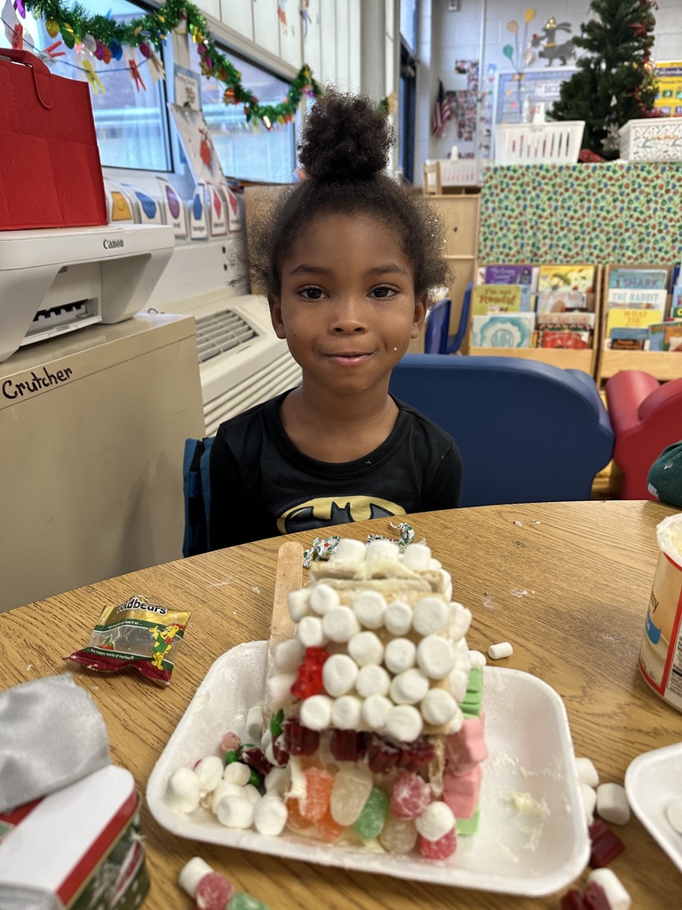 Gingerbread houses in Mrs. Audrey's class!