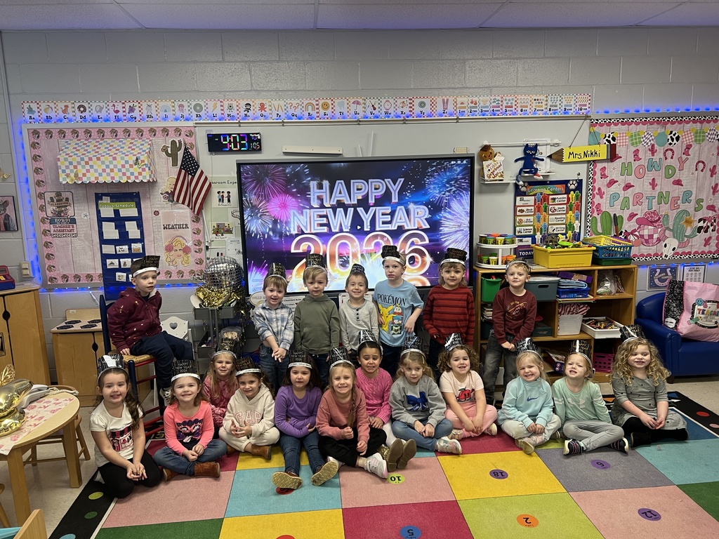 Prek celebrating the New Year