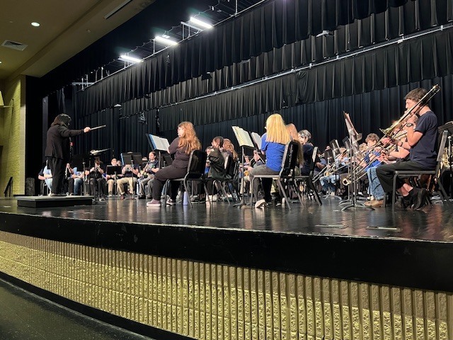 Students Playing at Band Festival
