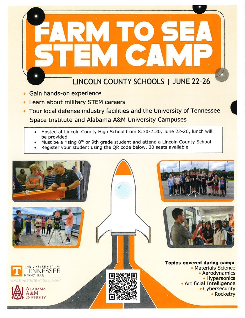 Farm to Sea Summer Camp- June 22-26 for rising 8th and 9th grade students.