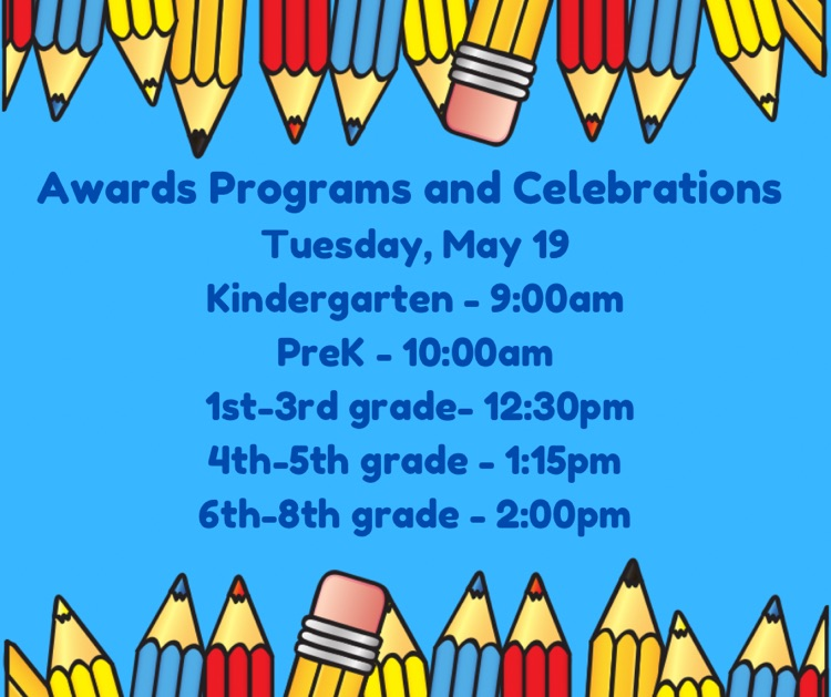 end of year awards programs and celebrations! 