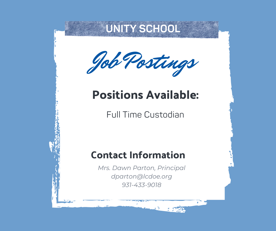 Job Posting: Unity School