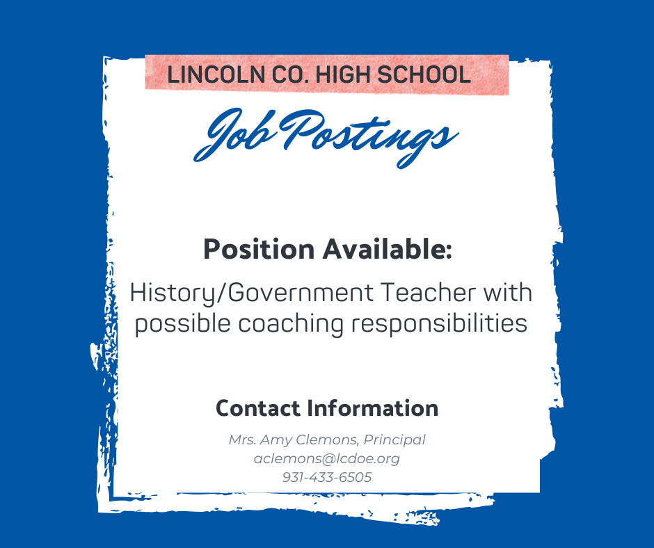 LCHS Job Posting