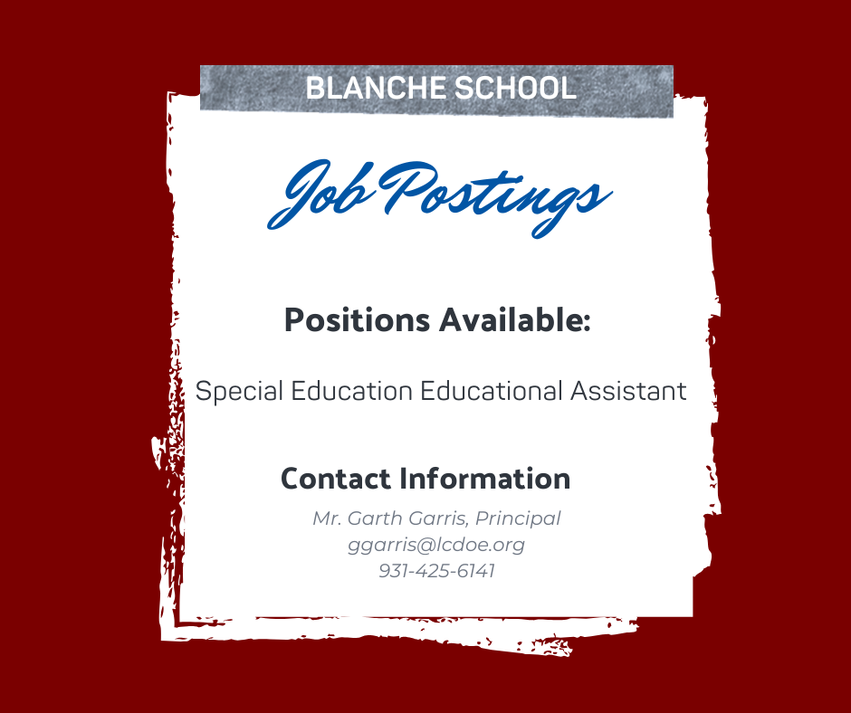 Blanche Job Posting