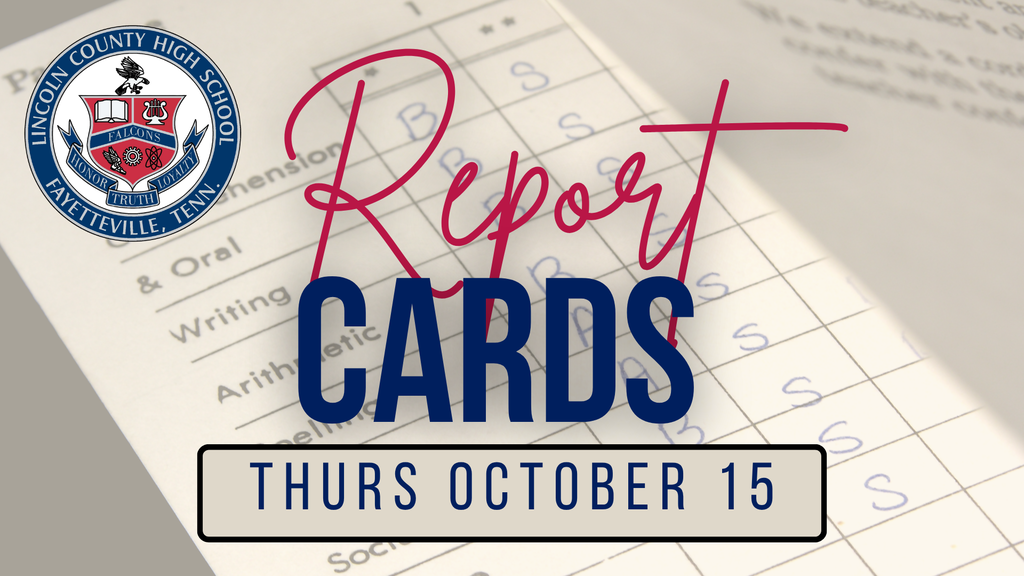 Report Cards, Thursday Oct. 15
