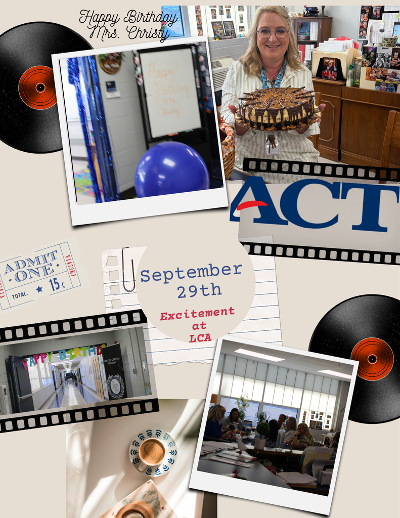 September 29th excitement at LCA!  Happy Birthday Mrs. Christy!