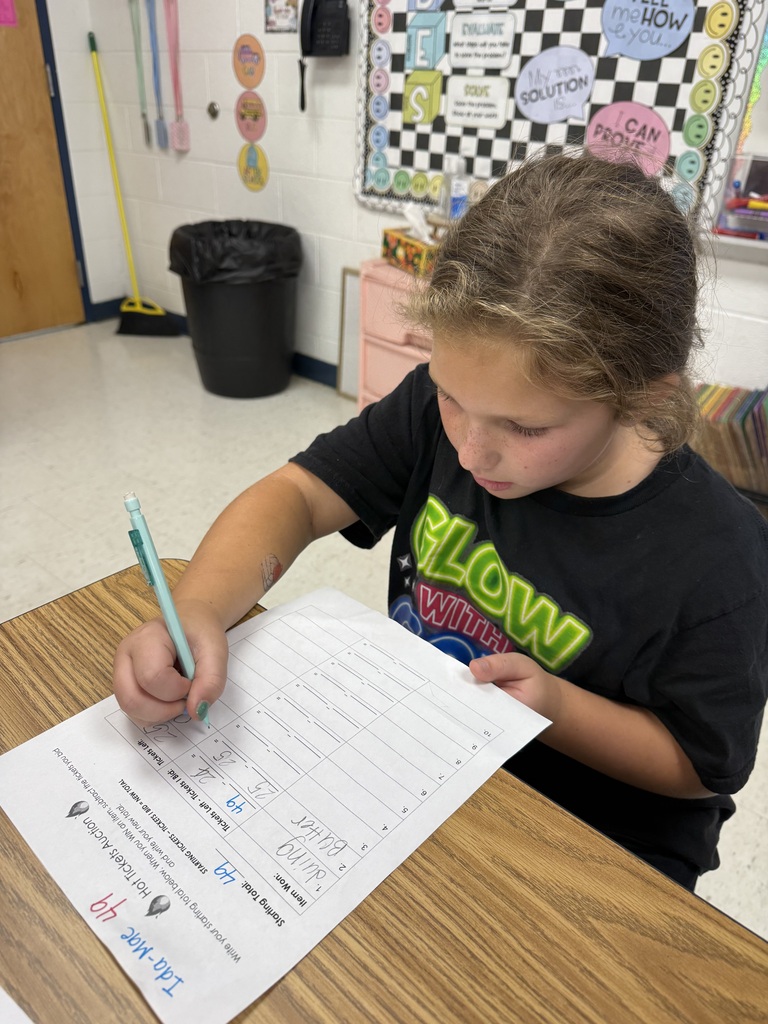 3rd grade ticket auction 