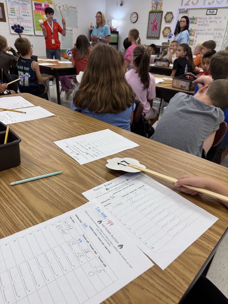 3rd grade ticket auction 