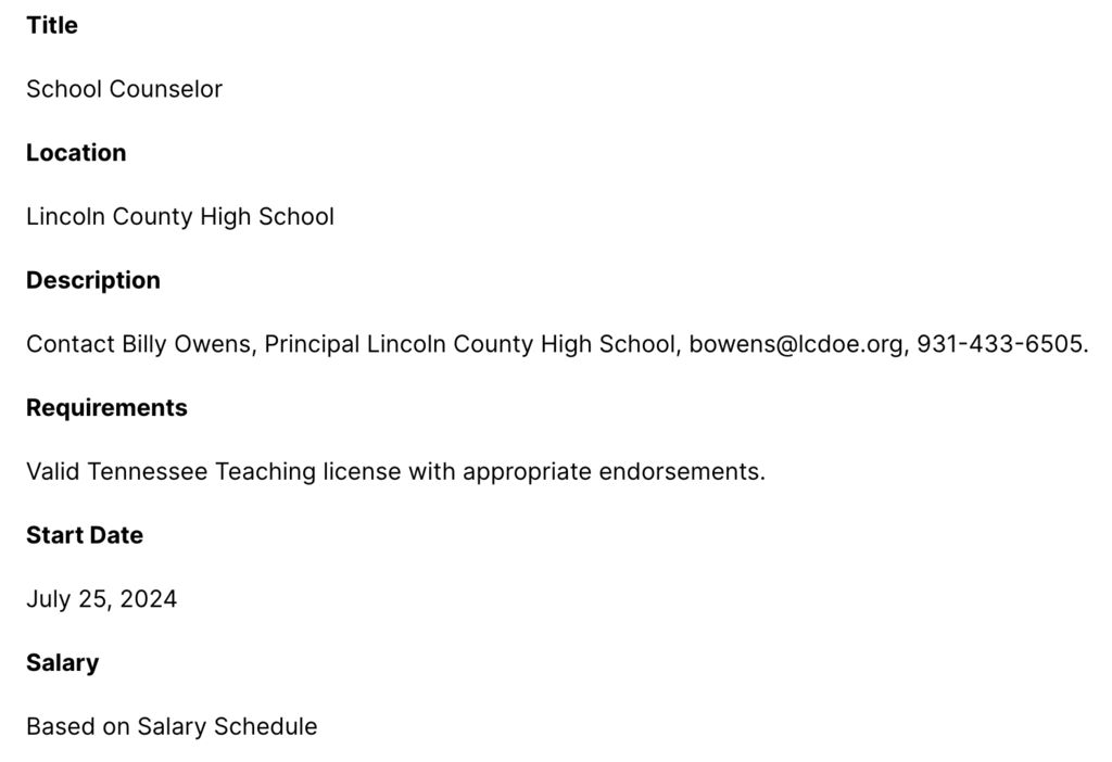 school counselor
