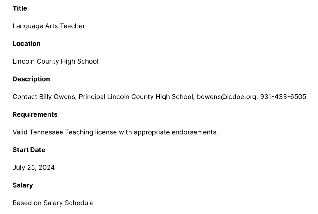 Lang Arts - LCHS