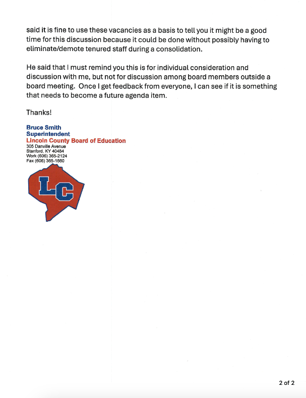 Copy of Email
