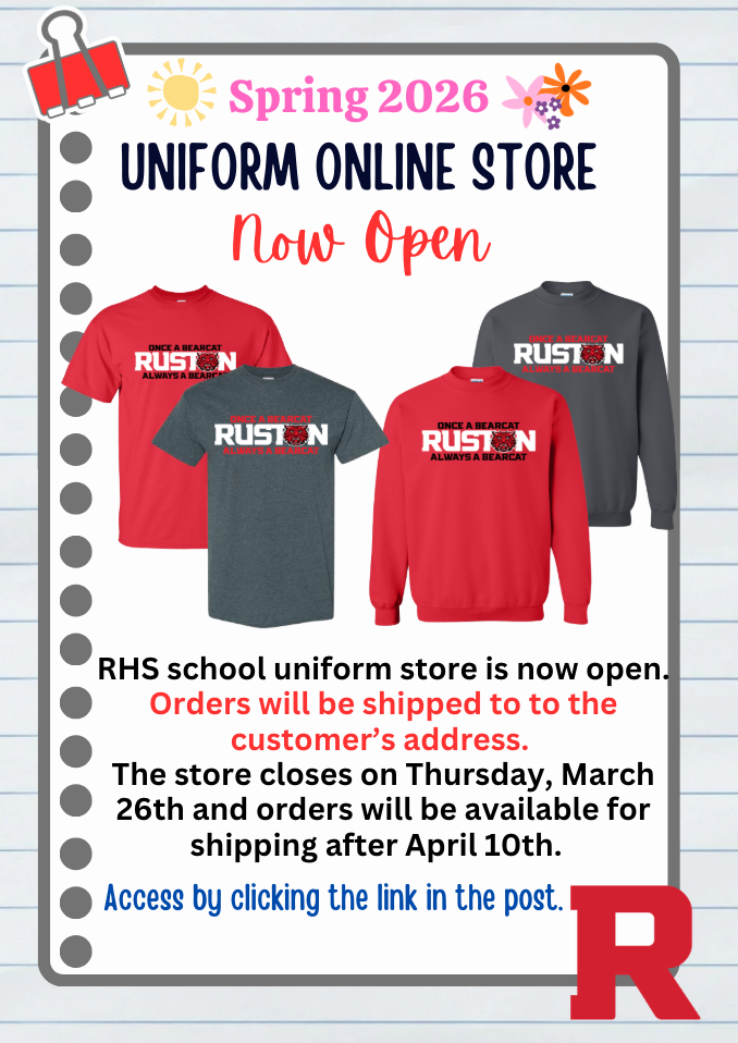 March 2026 Uniform Online Store
