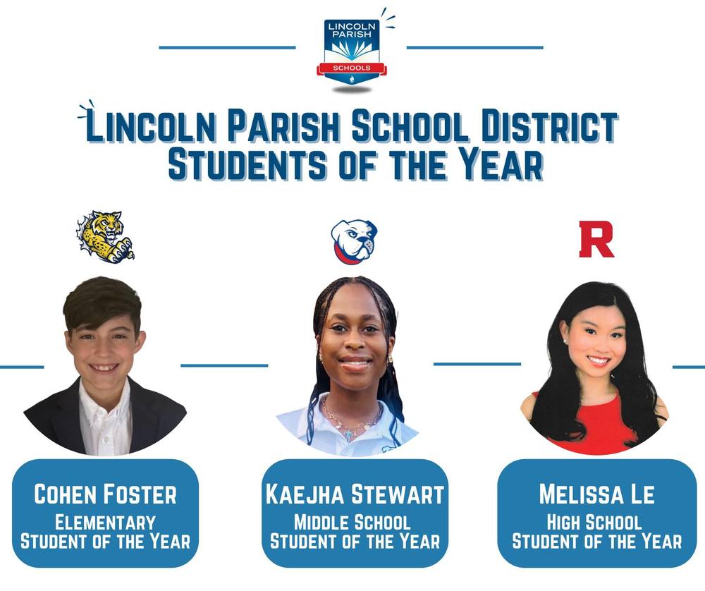Lincoln Parish School District Students of the Year