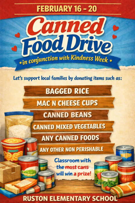 RES Canned Food drive for CCA