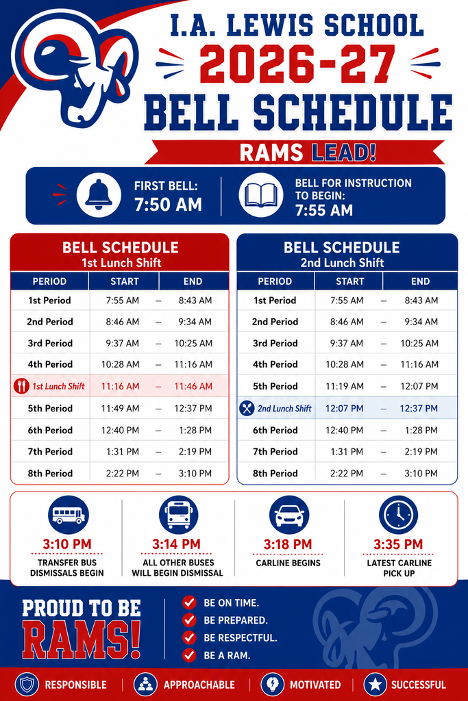 Updated bell schedule 