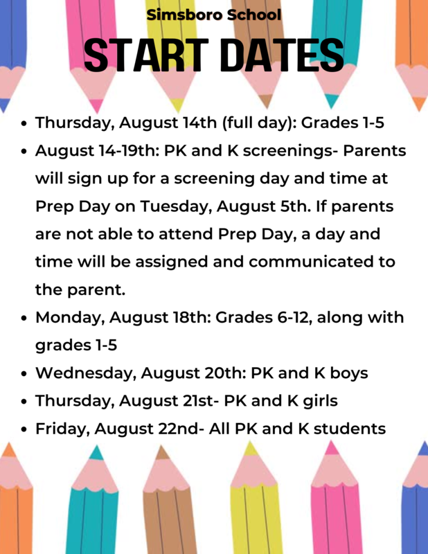 Start Dates