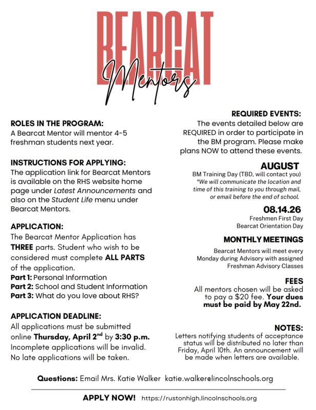 Bearcat Mentor Information