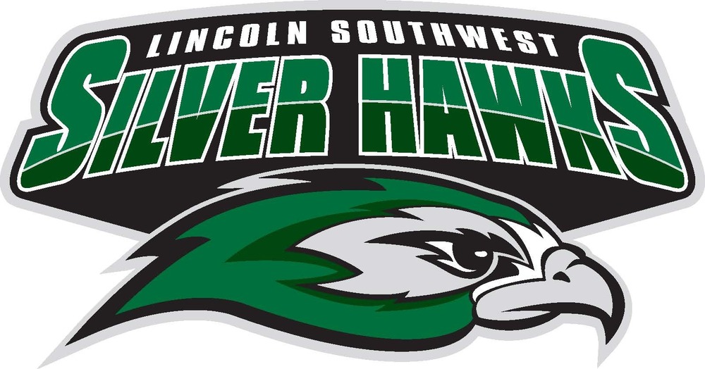 Lincoln Southwest Silver Hawks with the Silver Hawk  mascot head