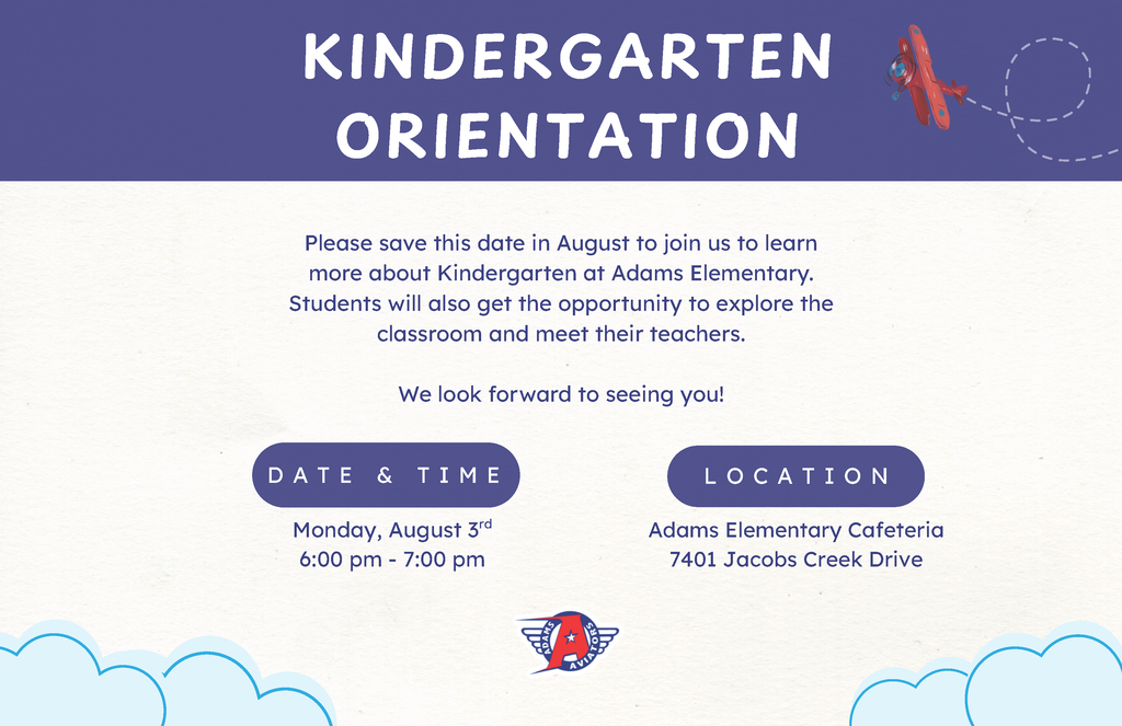 Kindergarten Orientation Flyer