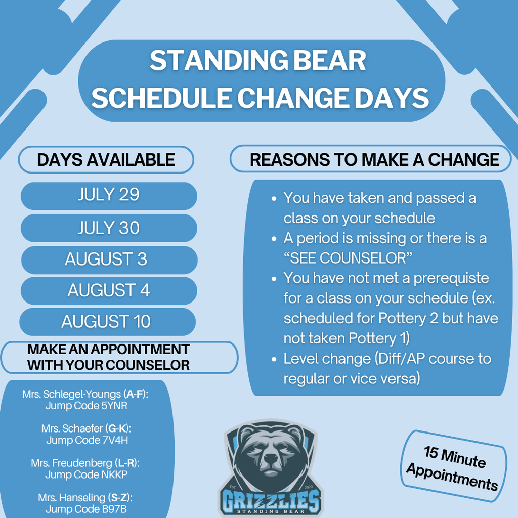 Schedule Change Days
