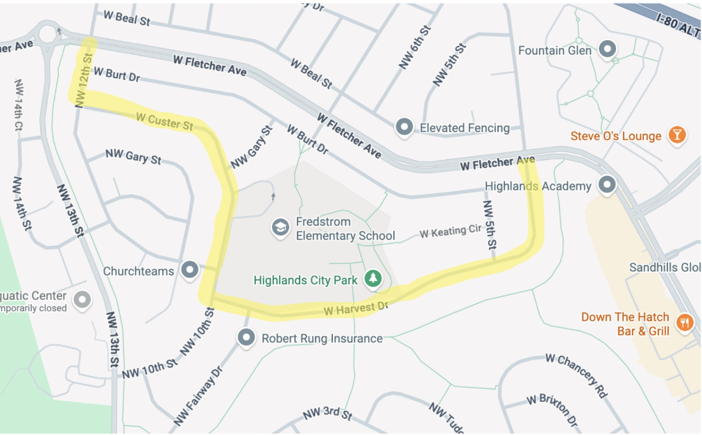 Traffic flow map 