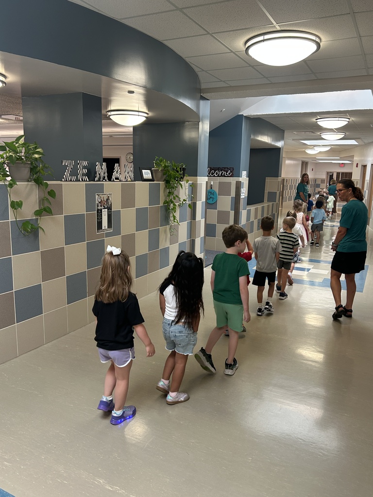 Kinder Hallway Practice