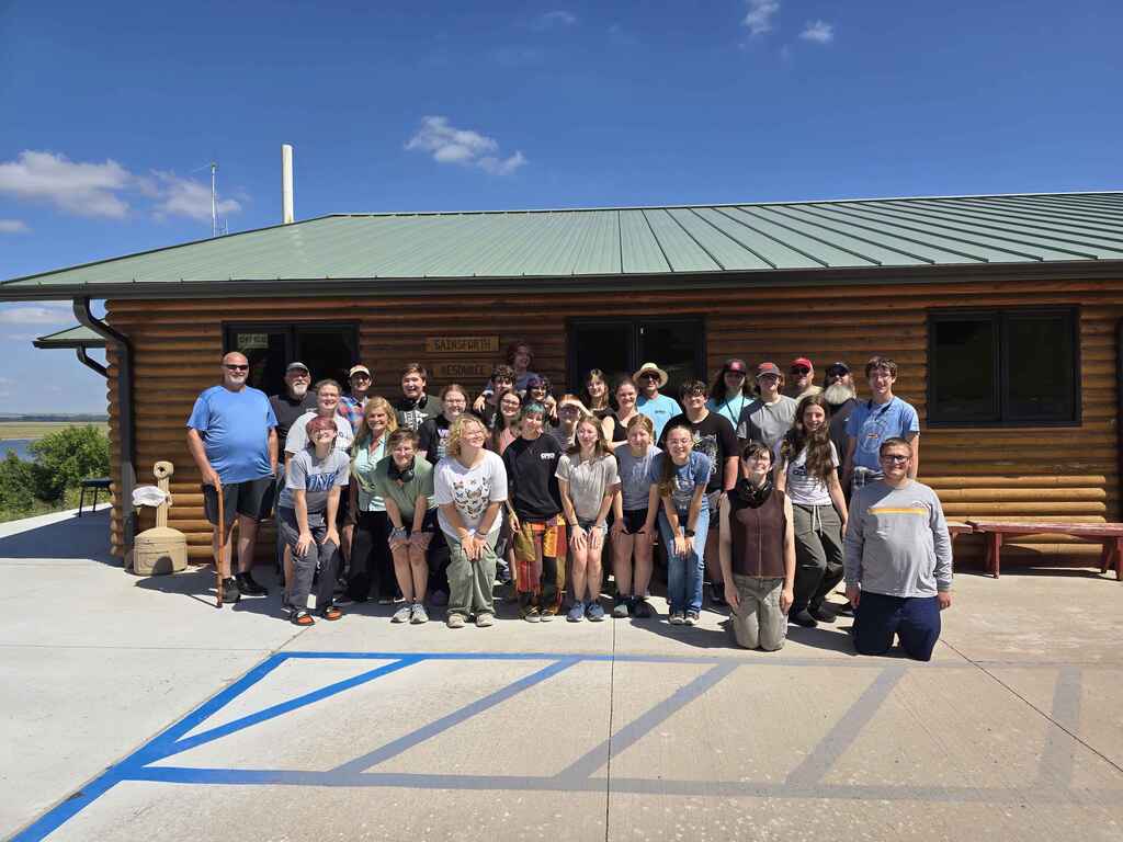 Juniors and Seniors and Chaperones at Cedar Point Biological Research Station.