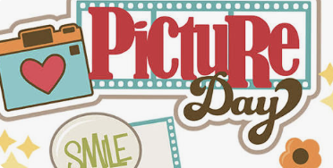Image of camera and the word 'smile' it's picture day!