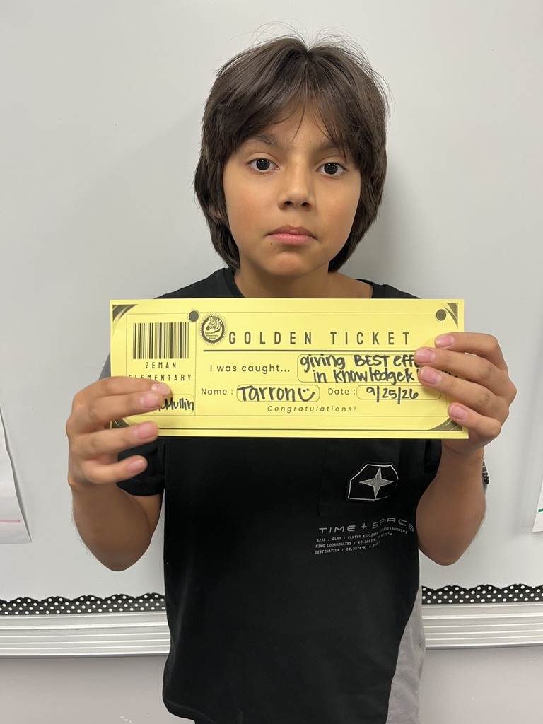Golden Ticket Winners 5th Grade Photo
