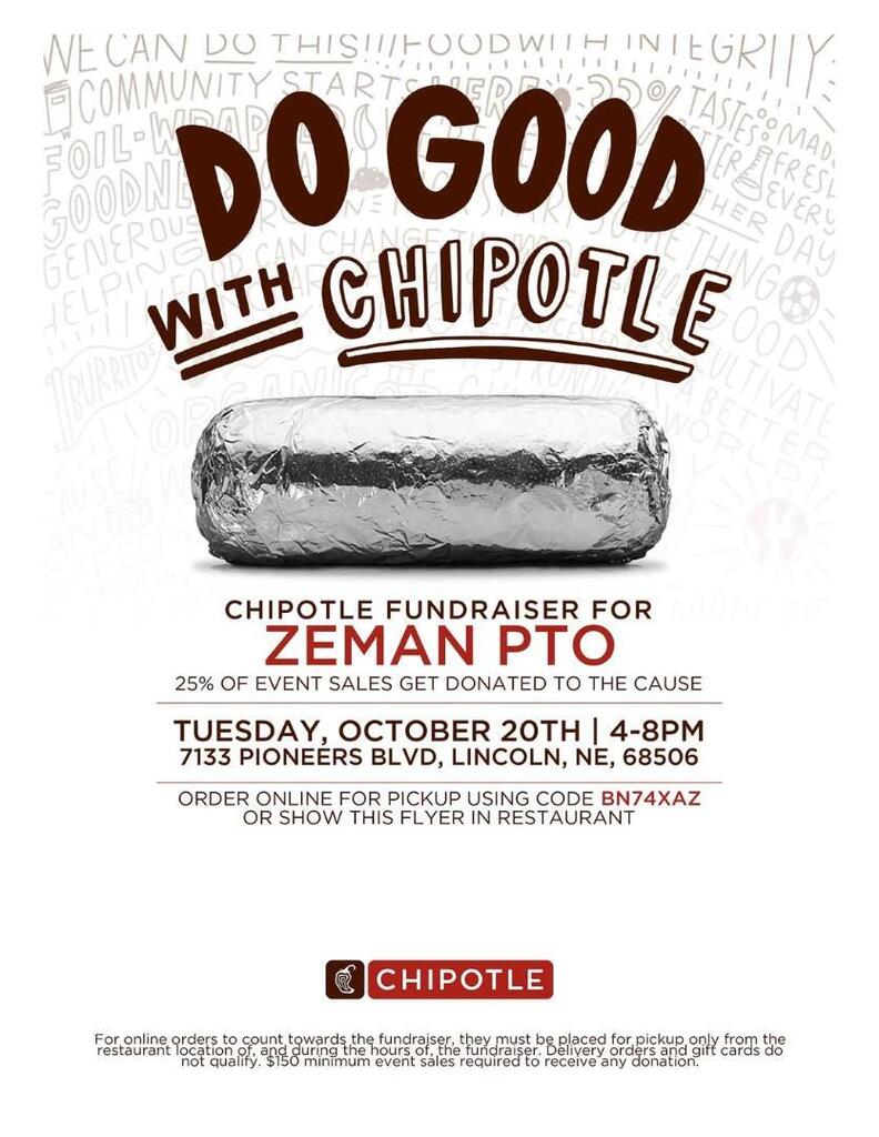 Chipotle PTO Dine Out-Dinner Tomorrow Photo