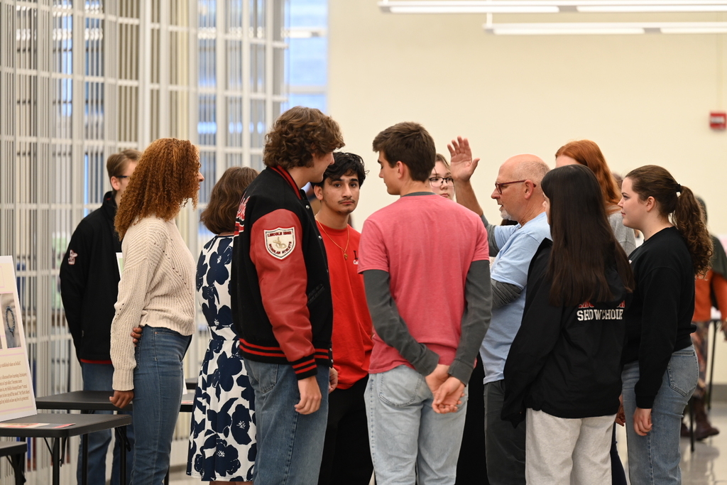 A group of students in cafeteria