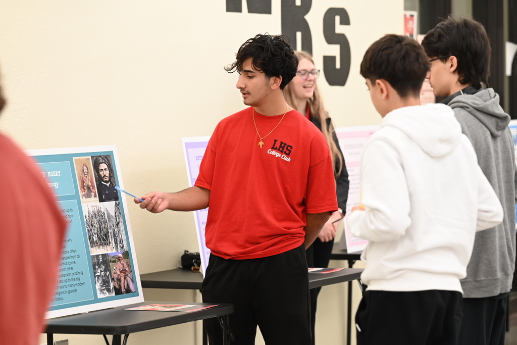 IB student sharing poster