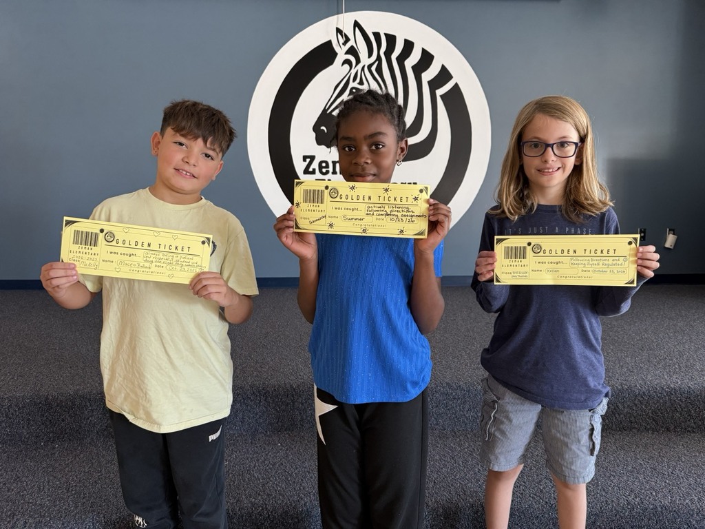 3rd Grade Golden Ticket Winner Photo