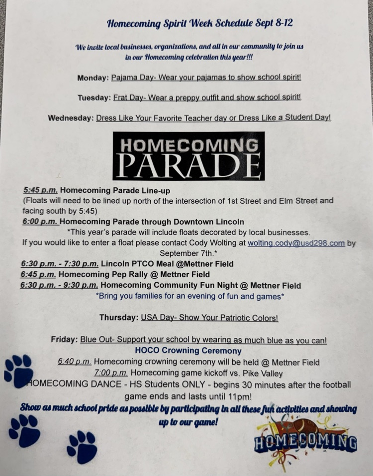 Homecoming Information