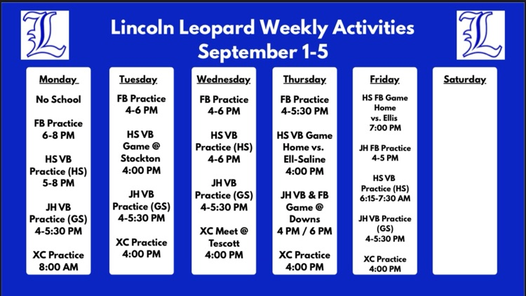 week plan