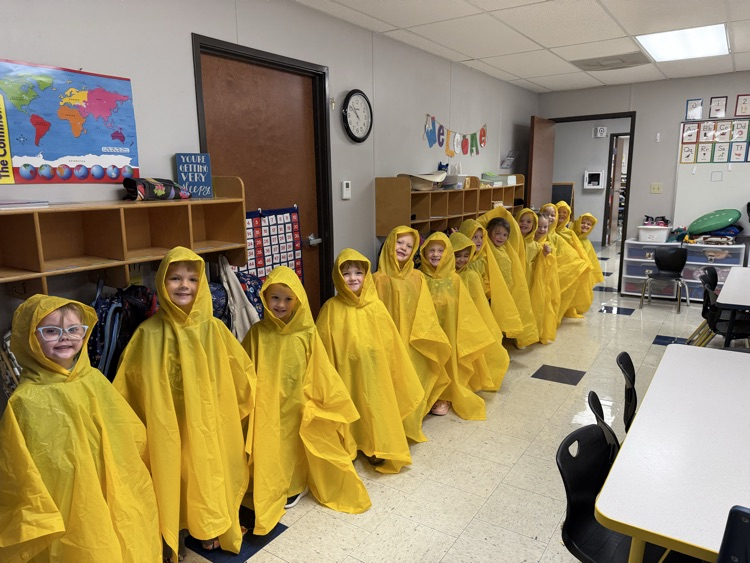 Pre-K 4, ready for the rain!