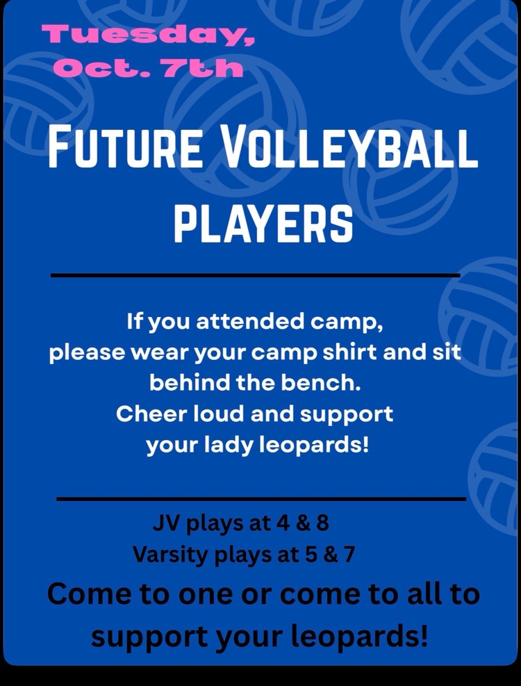 Future Lady Leopard Volleyball Players!