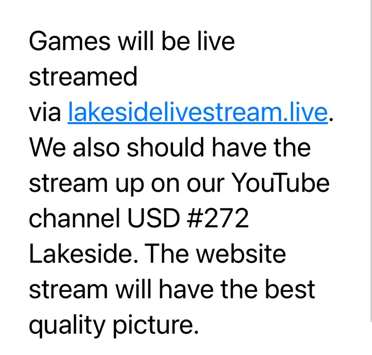 Livestream Information