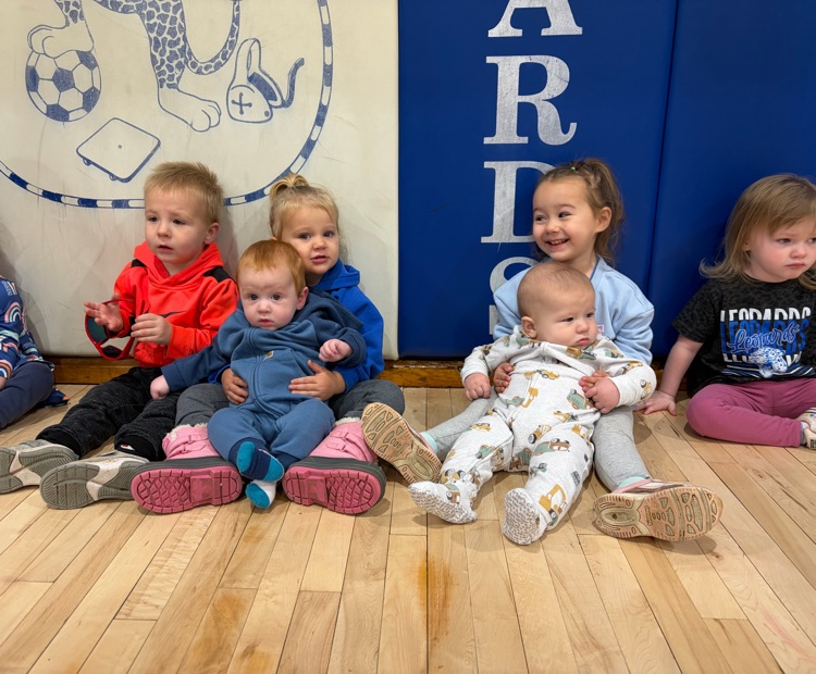 These little ones were excited to be at the Pep Rally this morning!! Go leopards!
