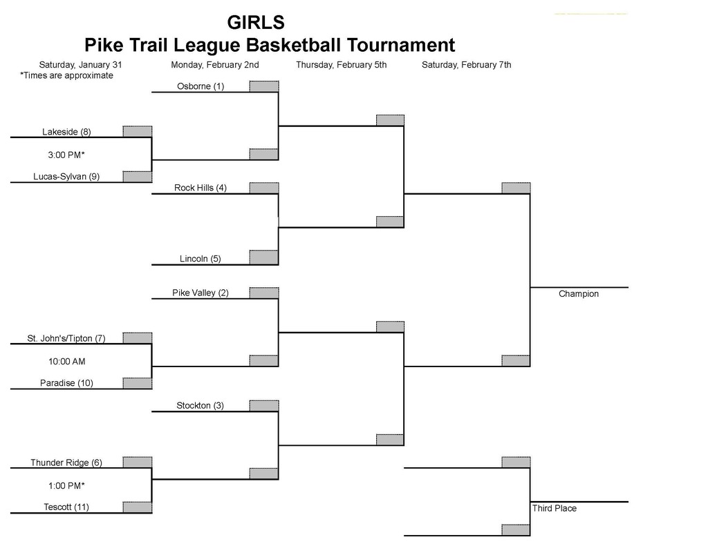Girls PTL Bracket