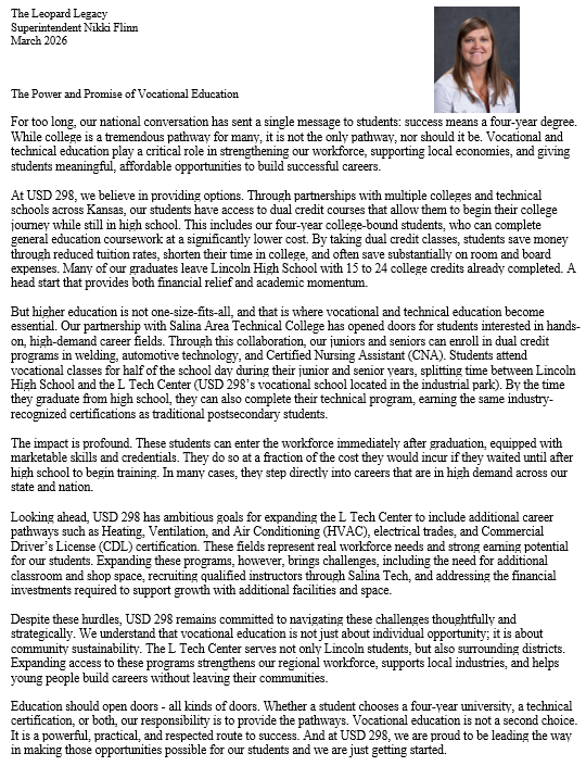 March Editorial - The Leopard Legacy