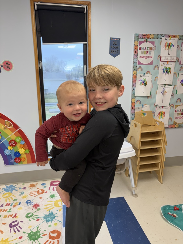 Little Leopard Learners had fifth grade reading buddies come today