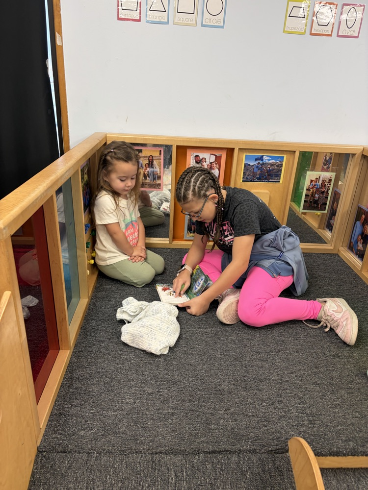 Little Leopard Learners had fifth grade reading buddies come today