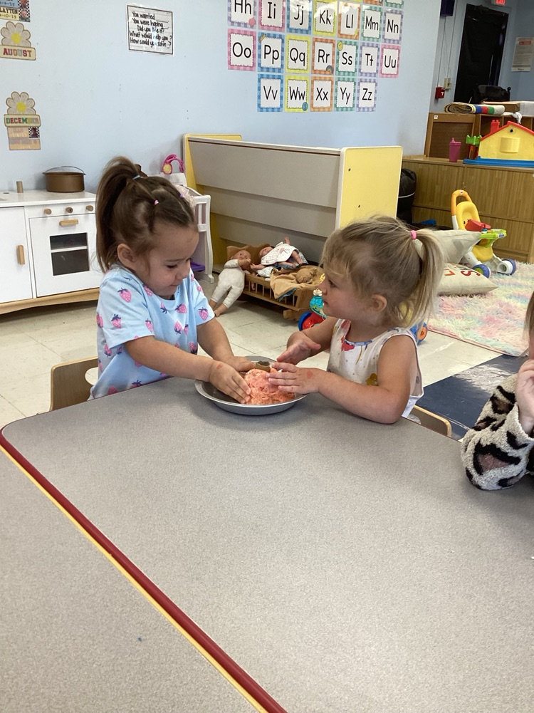 Forming their volcano