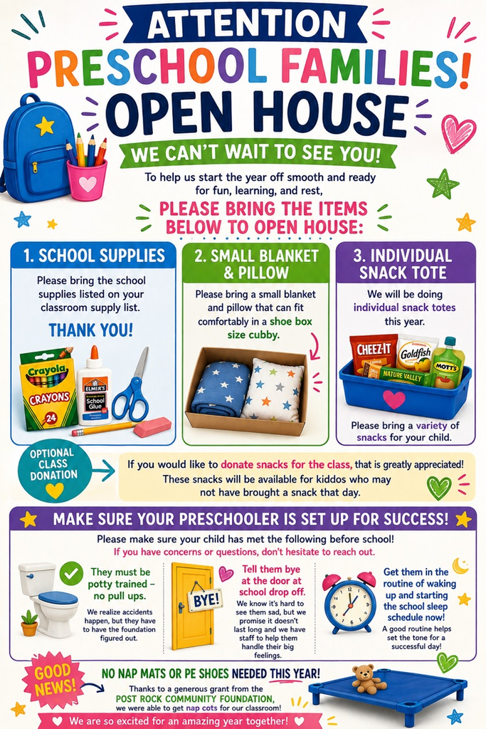 preschool open house info