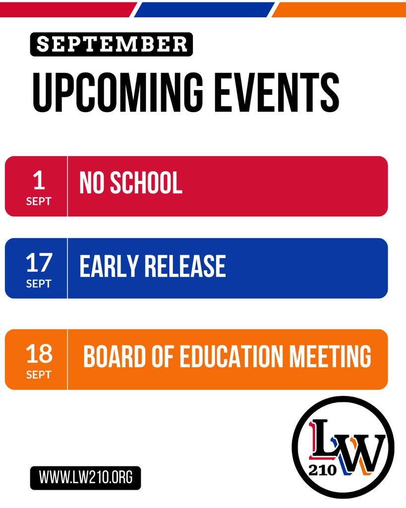 Upcoming Events for September
