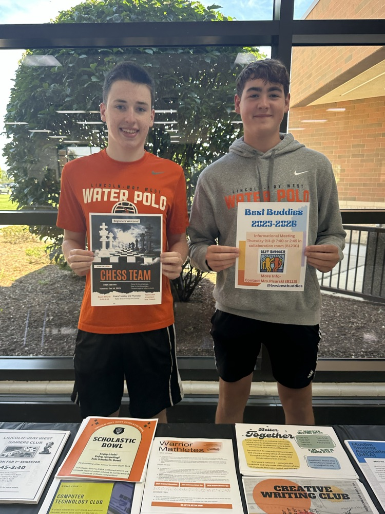 students at activity fair