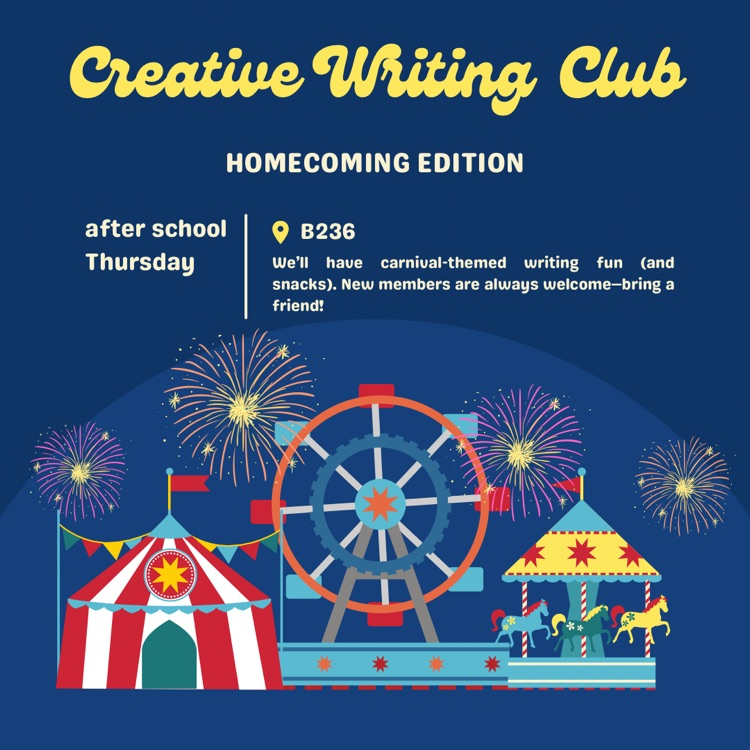 creative writing club graphic